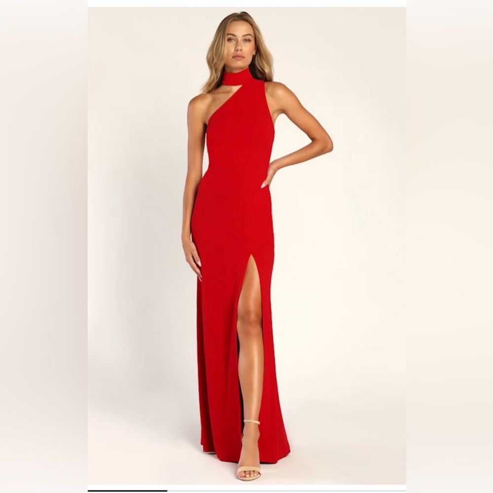 Lulu's Red Maxi Dress